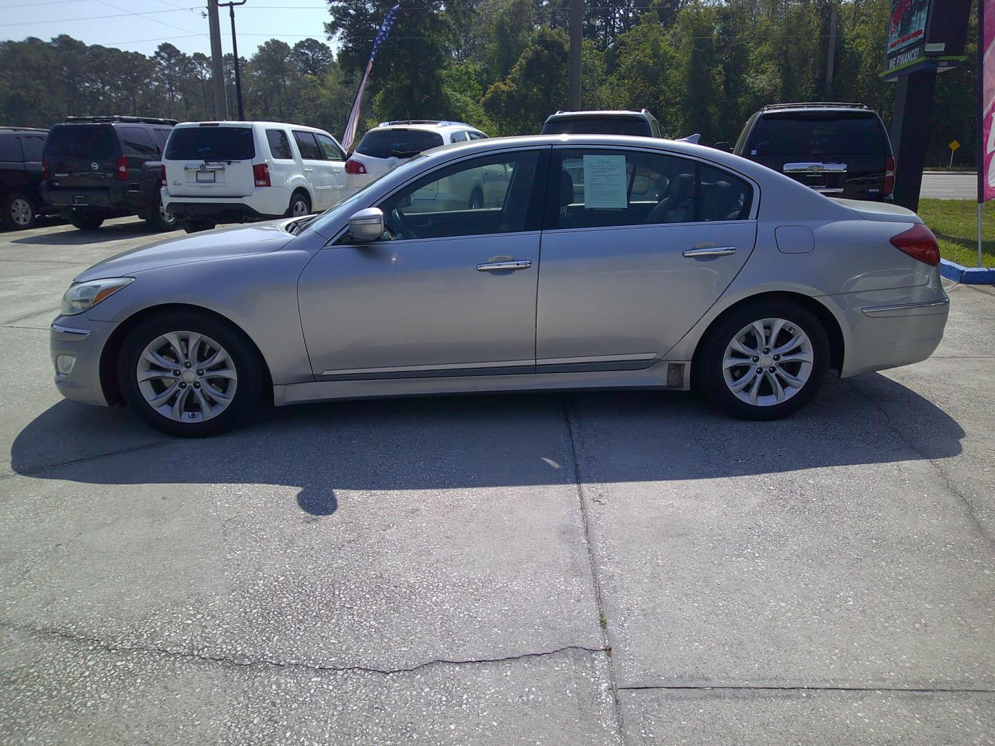 2013 GRAY HYUNDAI GENESIS BASE (KMHGC4DD3DU) , located at 390 Hansen Avenue, Orange Park, FL, 32065, (904) 276-7933, 30.130497, -81.787529 - Photo#4